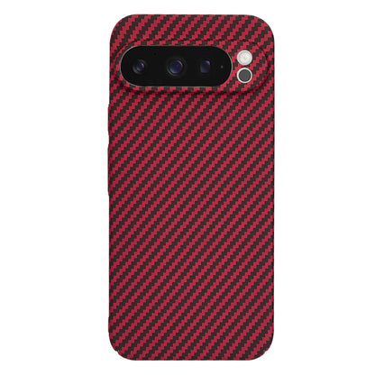 Hoes voor Google Pixel 9 Pro, Techsuit, Carbonite FiberShell, Rood