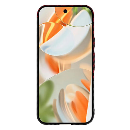 Hoes voor Google Pixel 9 Pro, Techsuit, Carbonite FiberShell, Zwart Rood