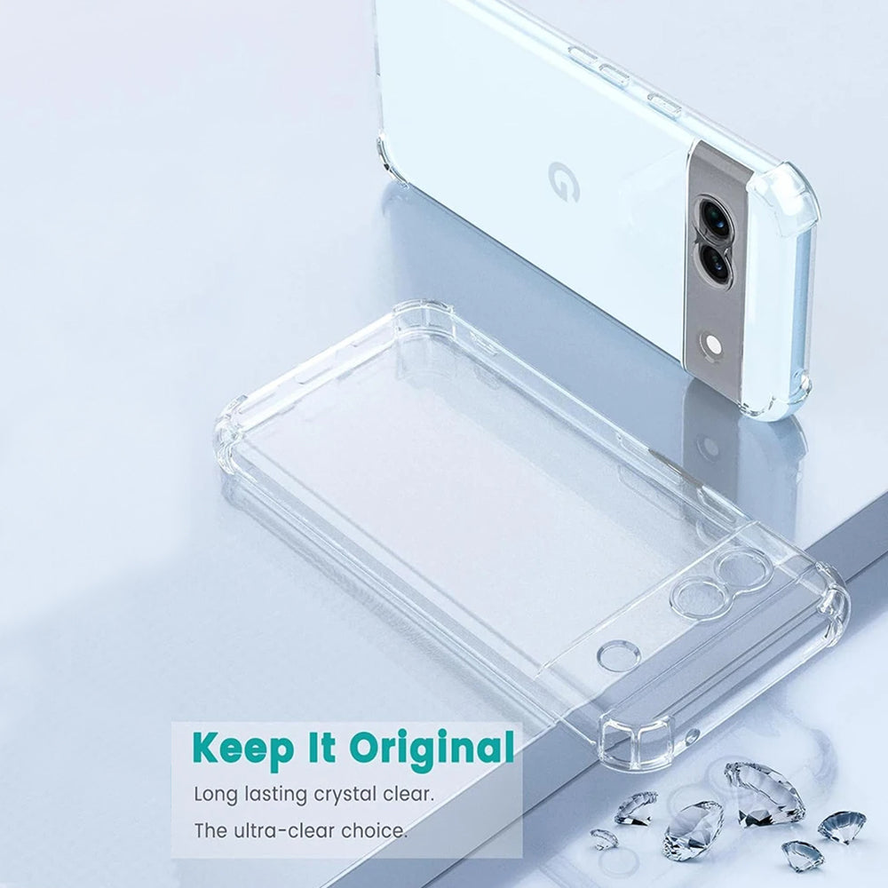 Case for Google Pixel 9 Pro, Techsuit, Shockproof Clear, Transparent