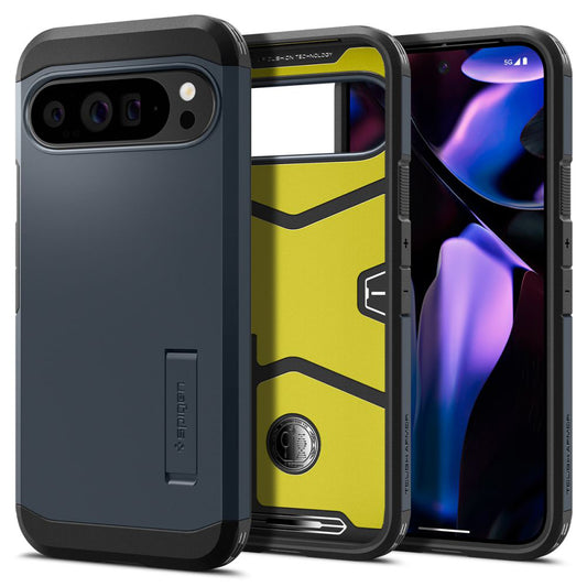 Hoes voor Google Pixel 9 Pro XL, Spigen, Tough Armor, Blauw