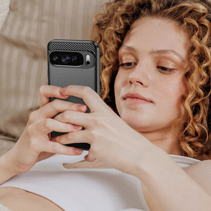 Hoes voor Google Pixel 9 Pro XL, Techsuit, Carbon, Zwart
