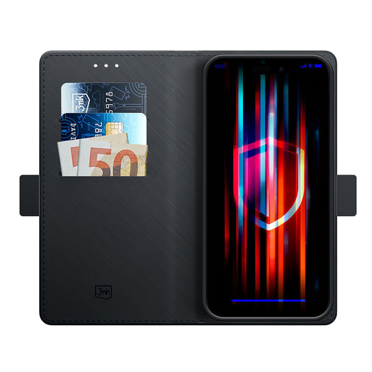 Coque pour Google Pixel 9a, 3MK, Portefeuille, Noire