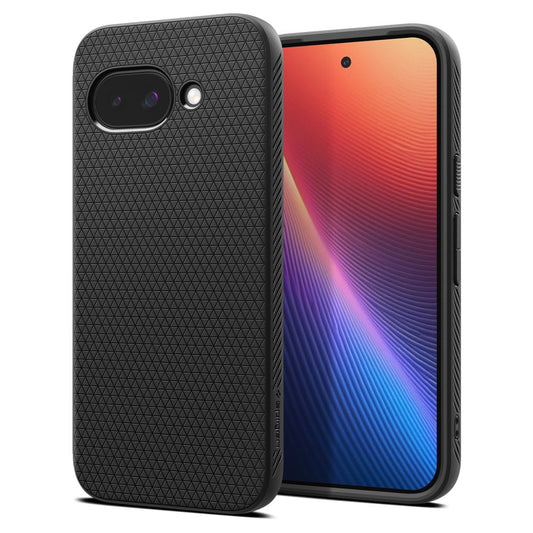 Étui pour Google Pixel 9a, Spigen, Liquid Air, Noir Mat