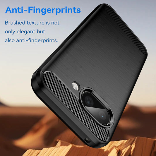Hülle für Google Pixel 9a, Techsuit, Carbon, Blau