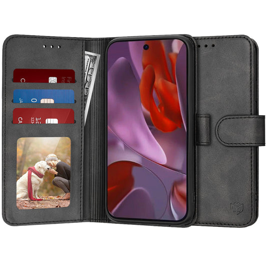 Hoes voor Google Pixel 9a, Techsuit, Diary Book, Zwart