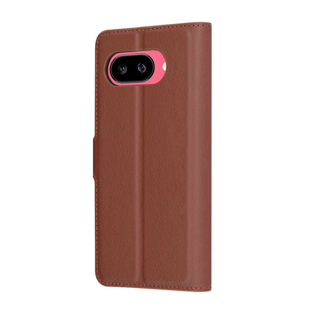 Coque pour Google Pixel 9a, Techsuit, Leather Folio, Marron