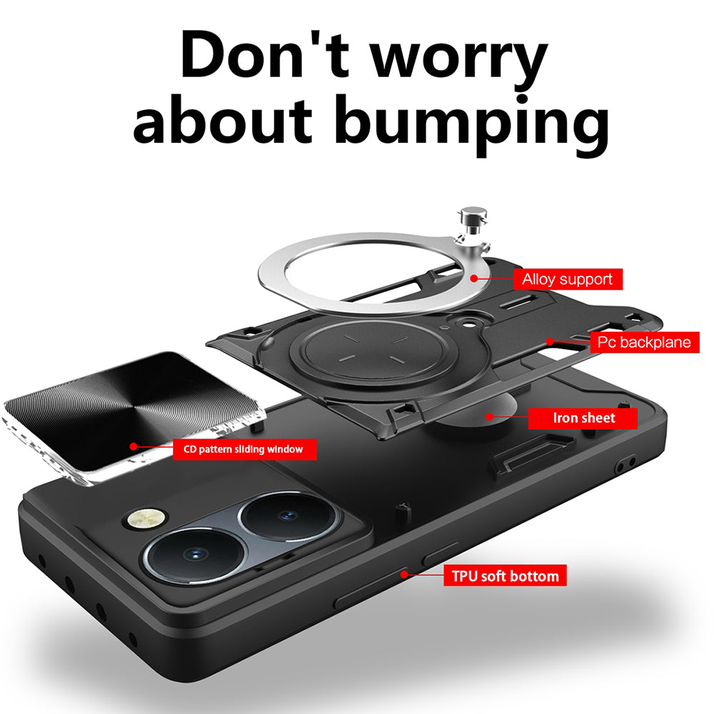 Coque pour Honor 200 Pro, Techsuit, CamGuard Pro, Noire