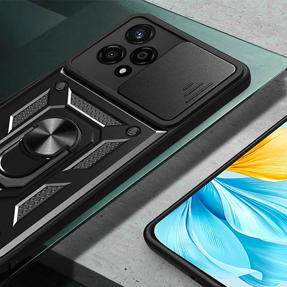 Coque pour Honor 200 Pro, Techsuit, CamShield, Noire