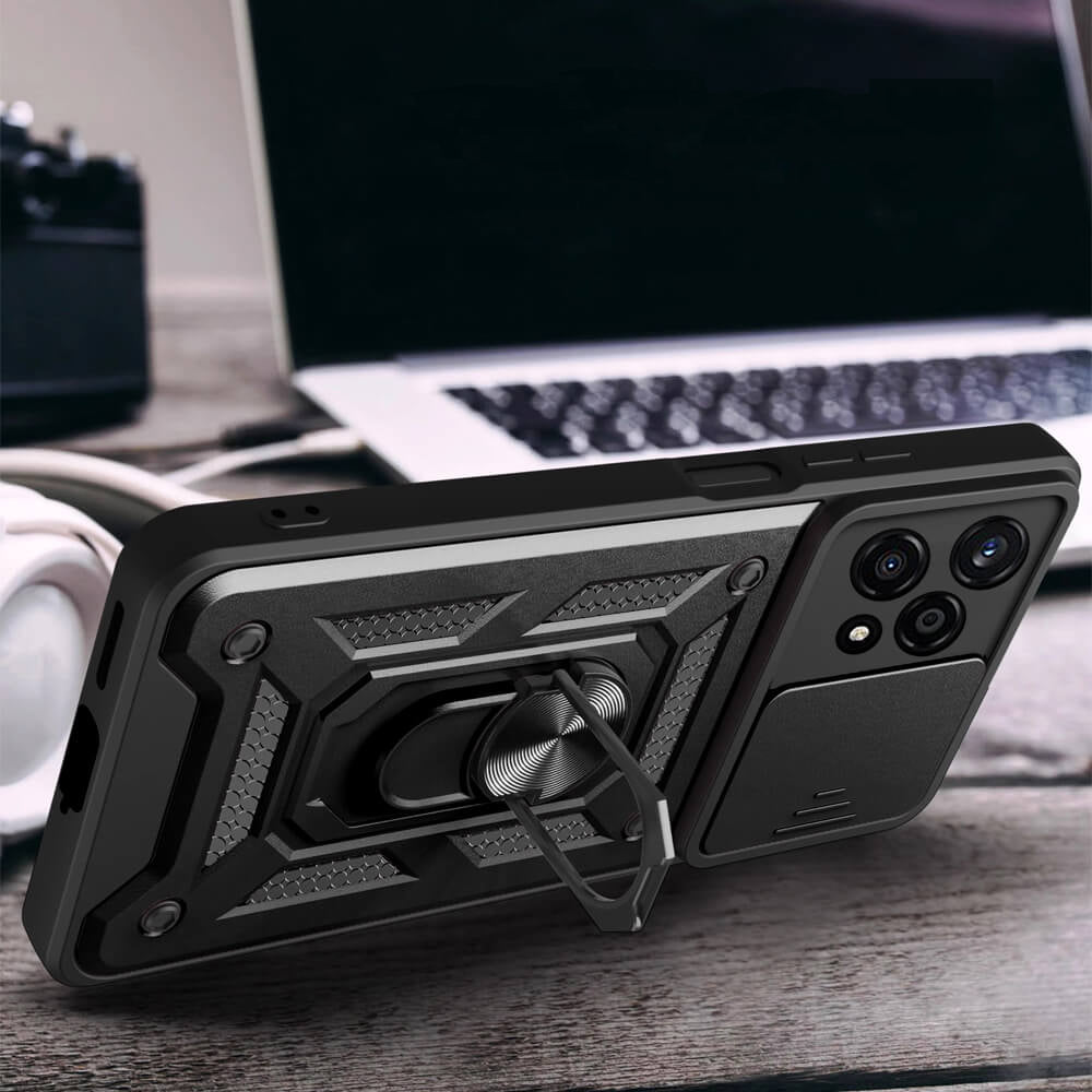 Coque pour Honor 200 Pro, Techsuit, CamShield, Noire