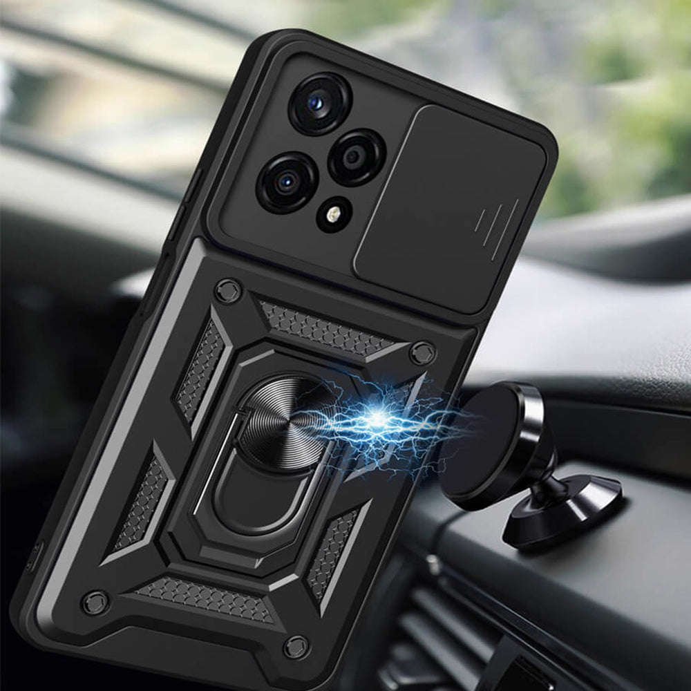 Coque pour Honor 200 Pro, Techsuit, CamShield, Noire