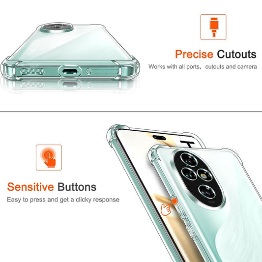 Hoesje voor Honor 200 Pro, Techsuit, Schokbestendig Helder, Transparant