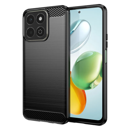 Hülle für Honor 200 Smart, Techsuit, Carbon, Schwarz
