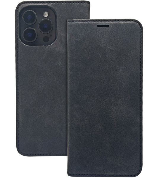 Hülle für Honor 400 Lite, OEM, Smart Suede, Schwarz