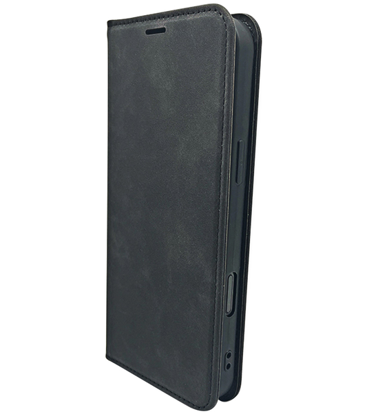 Hülle für Honor 400 Lite, OEM, Smart Suede, Schwarz