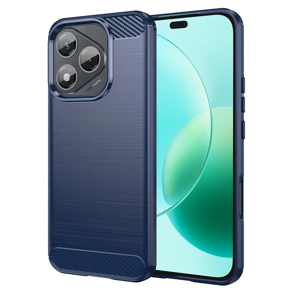 Coque pour Honor 400 Lite, Techsuit, Carbone, Bleue