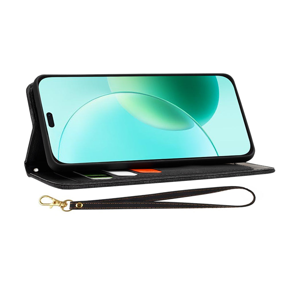 Hülle für Honor 400 Lite, Techsuit, FlipCraft, Schwarz