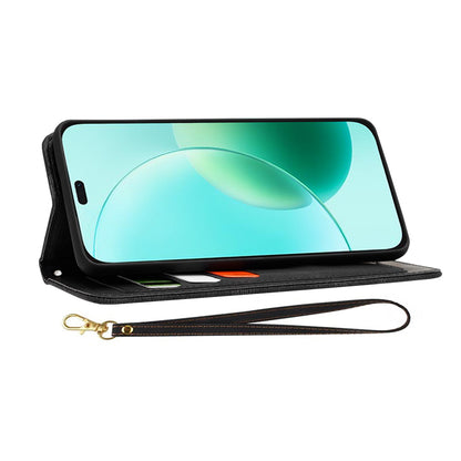 Hülle für Honor 400 Lite, Techsuit, FlipCraft, Schwarz
