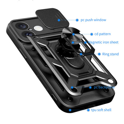 Coque pour Honor 400 Pro, Techsuit, CamShield, Bleue