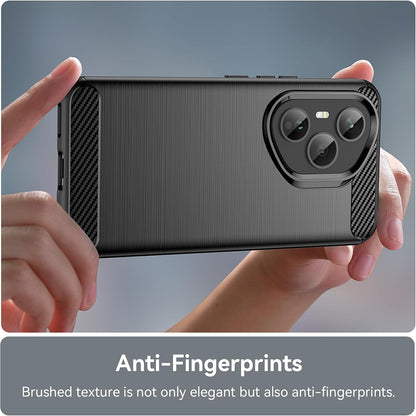 Coque pour Honor 400 Pro, Techsuit, Carbone, Noire
