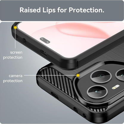 Coque pour Honor 400 Pro, Techsuit, Carbone, Noire