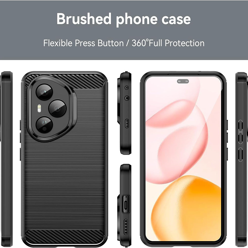 Coque pour Honor 400 Pro, Techsuit, Carbone, Noire