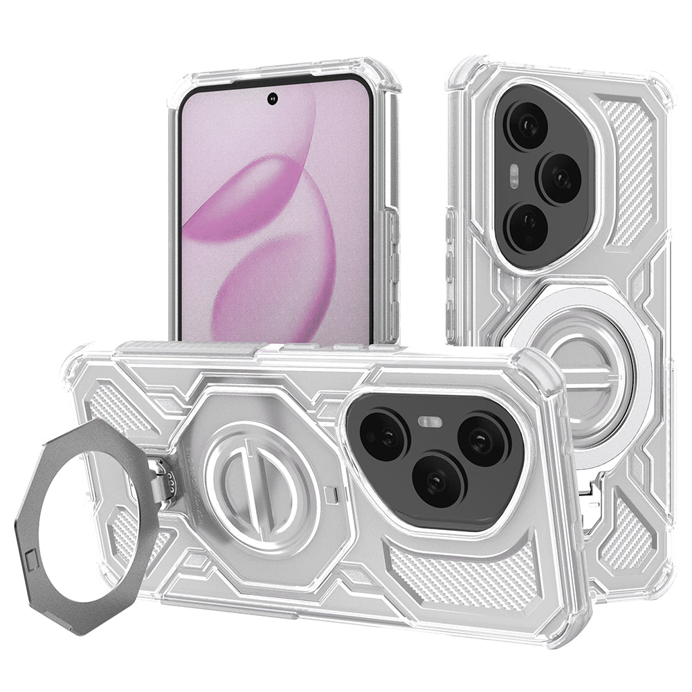 Coque pour Honor 400 Pro, Techsuit, Carbon Shield Pro, Blanche
