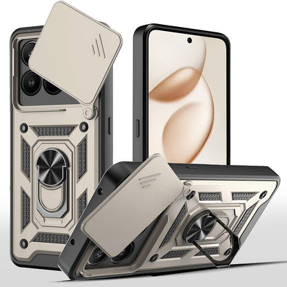 Étui pour Honor 400 Smart 4G / X7d 4G / 400 Smart 5G, Techsuit, CamShield, Doré