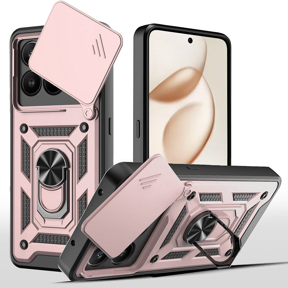 Étui pour Honor 400 Smart 4G / X7d 4G / 400 Smart 5G, Techsuit, CamShield, Rose