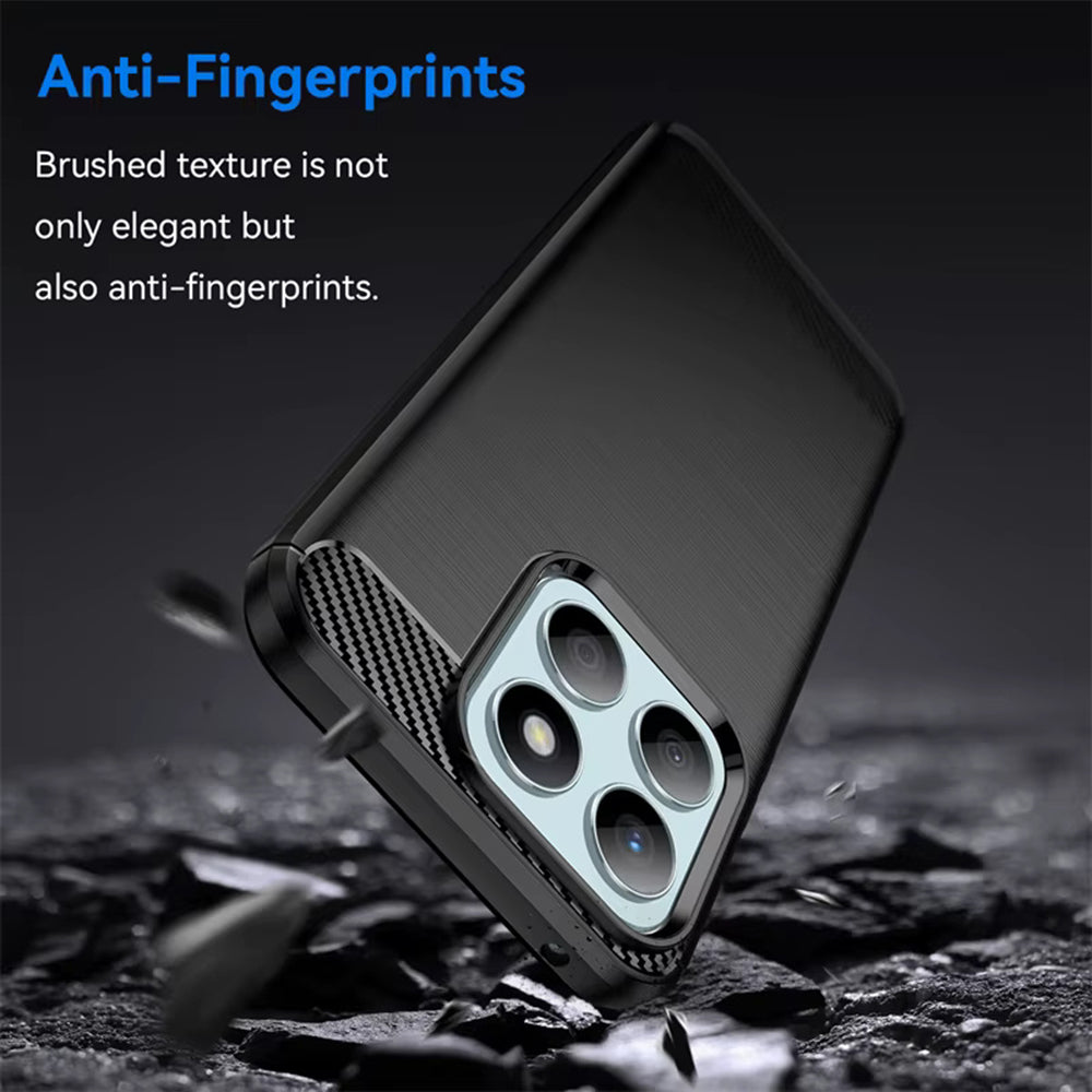 Étui pour Honor 400 Smart 4G / X7d 4G / 400 Smart 5G, Techsuit, Carbone, Noir