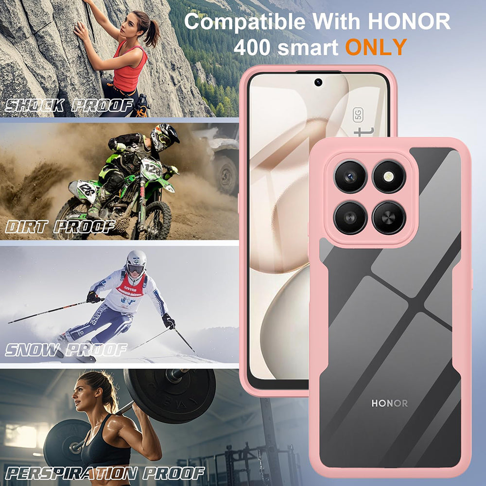 Hoes voor Honor 400 Smart 4G / X7d 4G / 400 Smart 5G, Techsuit, ColorVerse 360, Roze