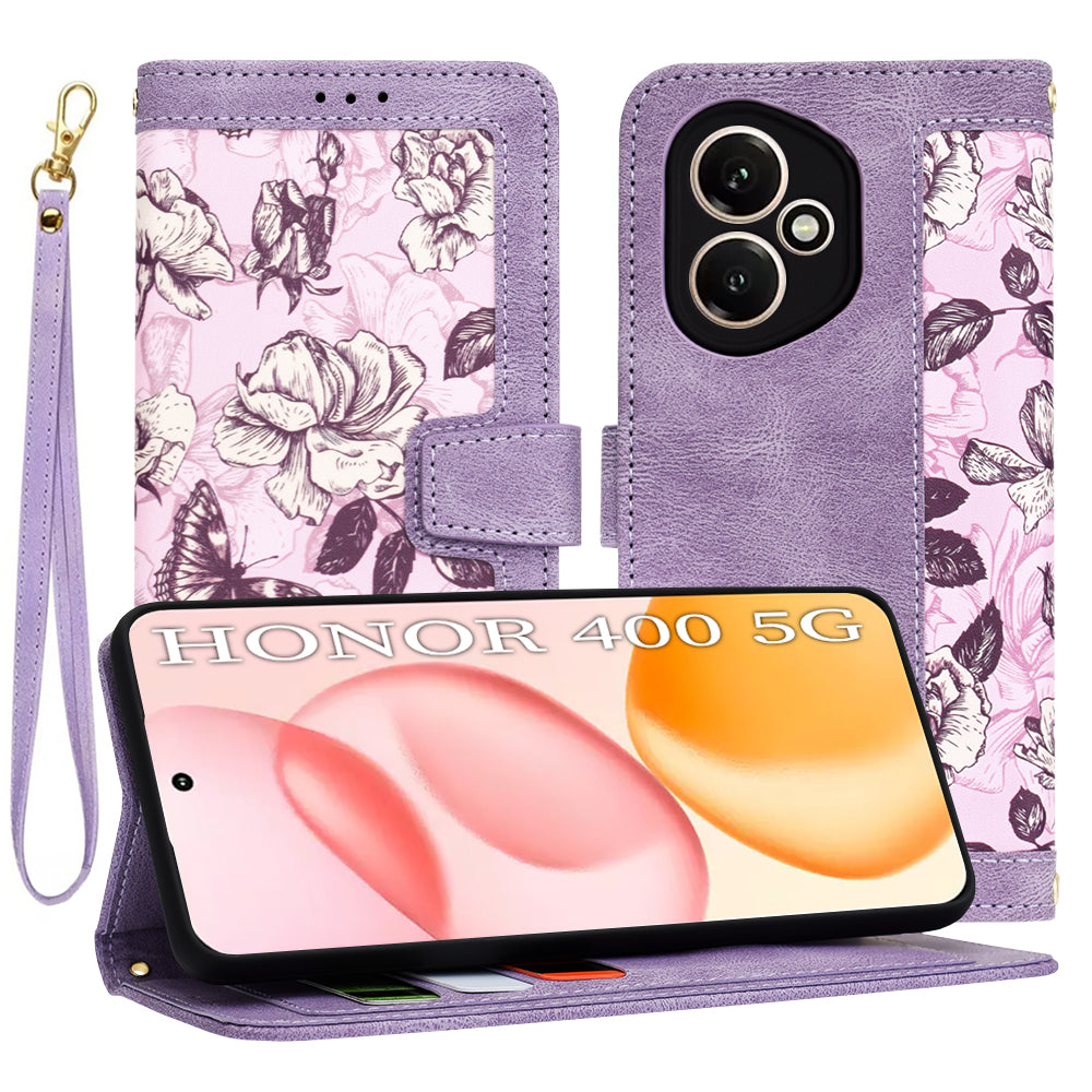 Coque pour Honor 400, Techsuit, FlipCraft, Violet