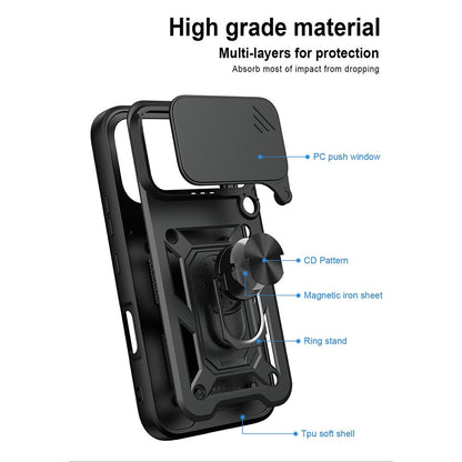 Coque pour Honor 600, OEM, CamShield, Noire