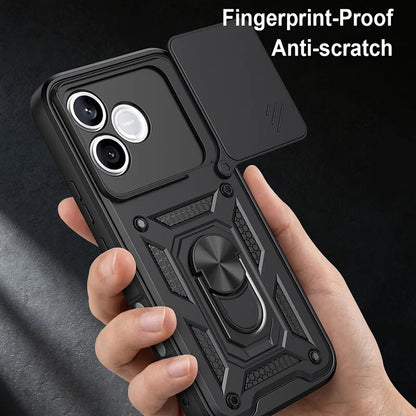Hülle für Honor 600 Lite, OEM, CamShield, Schwarz