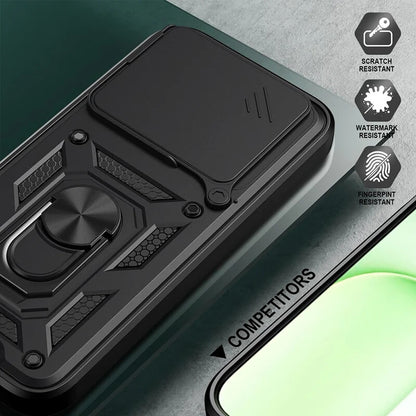 Hülle für Honor 600 Lite, OEM, CamShield, Schwarz