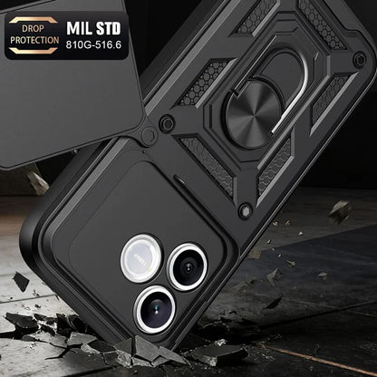 Hülle für Honor 600 Lite, OEM, CamShield, Schwarz