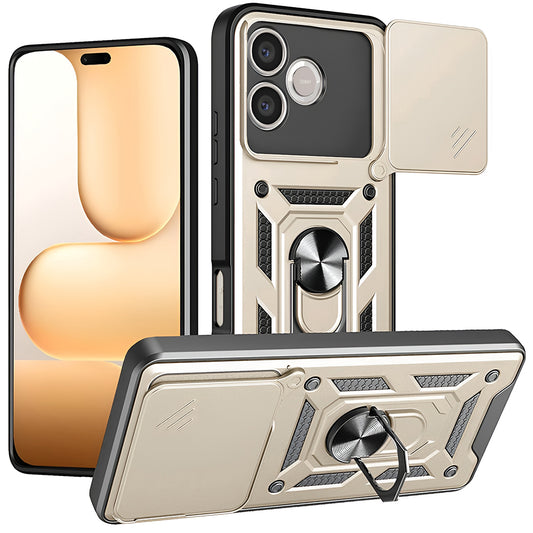 Hülle für Honor 600 Lite, Techsuit, CamShield, Gold