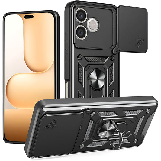 Hülle für Honor 600 Lite, Techsuit, CamShield, Schwarz
