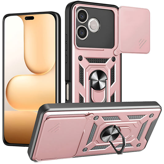 Hülle für Honor 600 Lite, Techsuit, CamShield, Roségold