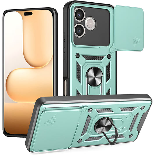 Hülle für Honor 600 Lite, Techsuit, CamShield, Grün