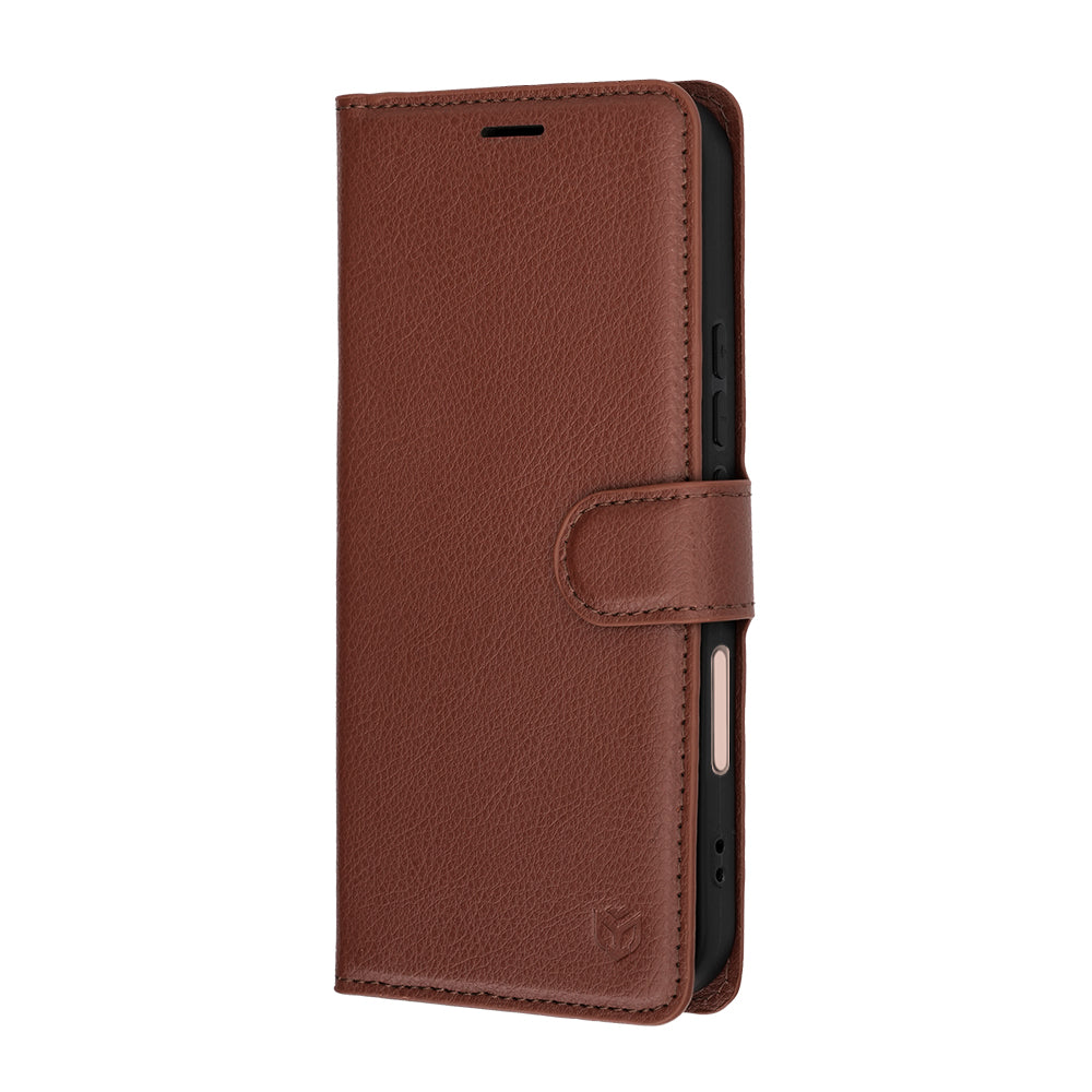 Étui pour Honor 600 Lite, Techsuit, Leather Folio, Marron
