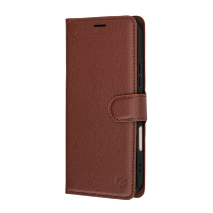 Étui pour Honor 600 Lite, Techsuit, Leather Folio, Marron