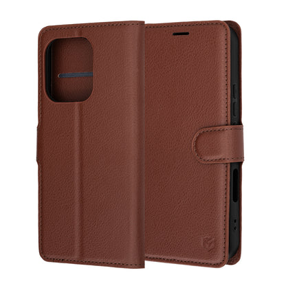 Étui pour Honor 600 Lite, Techsuit, Leather Folio, Marron