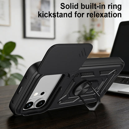 Hoes voor Honor 600 Pro / 600, Techsuit, CamShield, Zwart