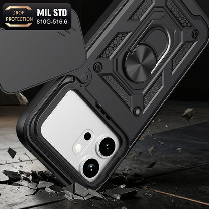 Hoes voor Honor 600 Pro / 600, Techsuit, CamShield, Zwart