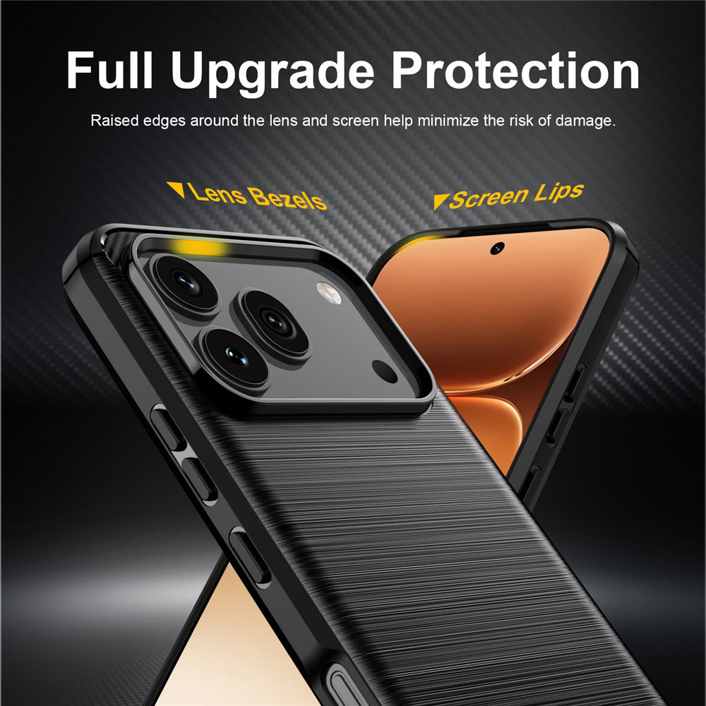 Hülle für Honor 600 Pro / 600, Techsuit, Carbon, Schwarz