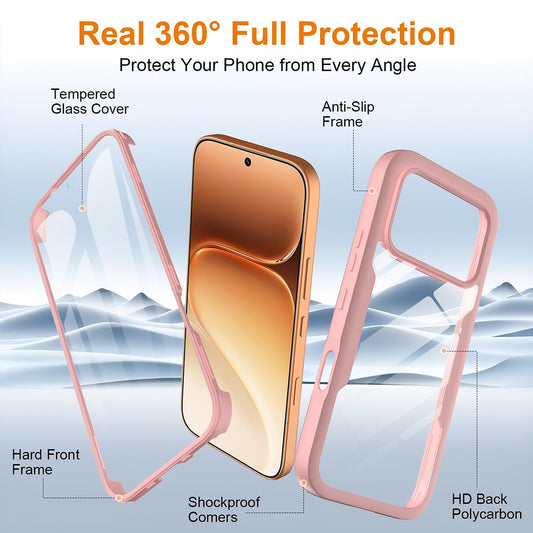 Coque pour Honor 600 Pro / 600, Techsuit, ColorVerse 360, Rose