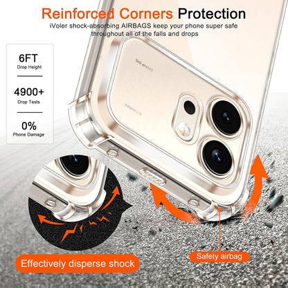 Hoes voor Honor 600 Pro, Techsuit, Shockproof Clear, Transparant