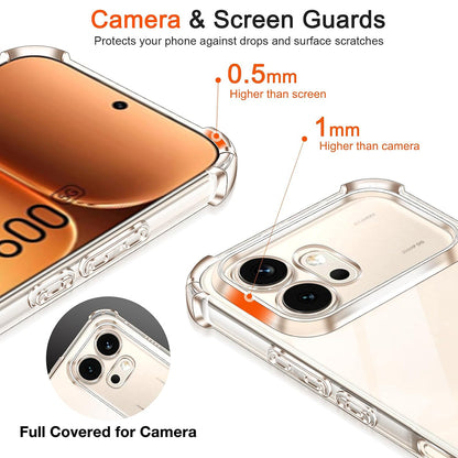 Hoes voor Honor 600 Pro, Techsuit, Shockproof Clear, Transparant