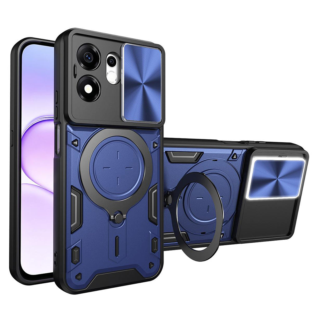 Coque pour Honor 600 Smart, Techsuit, CamGuard Pro, Bleue