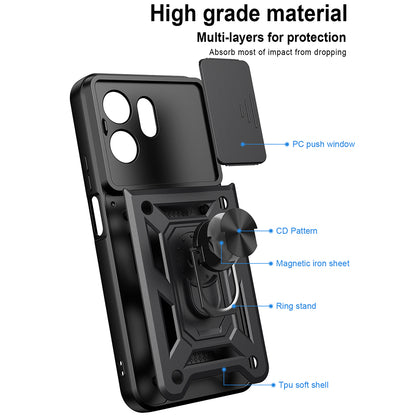 Coque pour Honor 600 Smart, Techsuit, CamShield, Vert